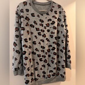 Leopard lightweight sweatshirt